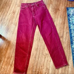 Vintage 90s LEVI 550 Red Jeans 29 / 32